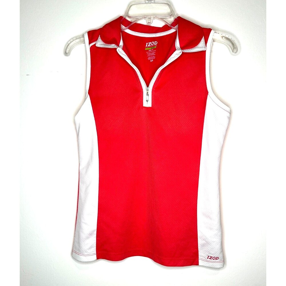 Izod Perform Basix Cool FX Women's SMALL/PETITE Golf Shirt Sleeveless Stretch